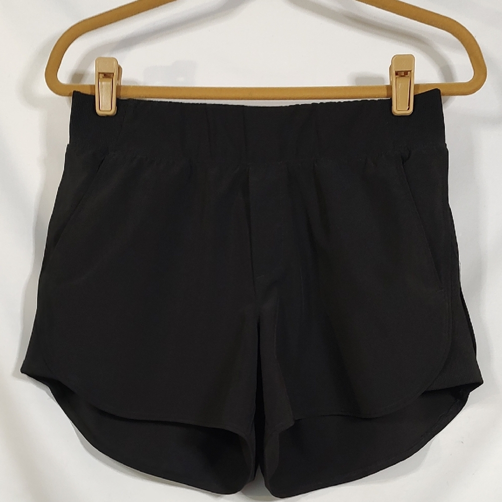 Active USA Black Athletic Shorts Lightweight Design